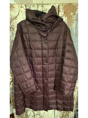 NWOT Nuage Puffer Coat Duvet Down 2X Women's Jacket, removable hood